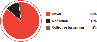 South Africa: Union representation